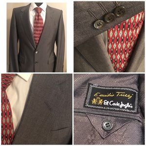 El Corte Inglés Men’s Gray Blazer Coat Jacket